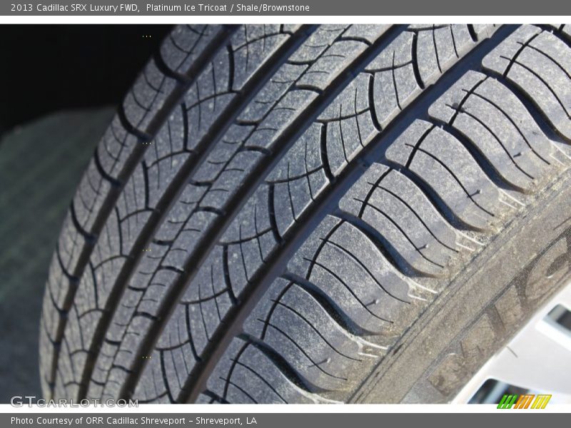 Platinum Ice Tricoat / Shale/Brownstone 2013 Cadillac SRX Luxury FWD