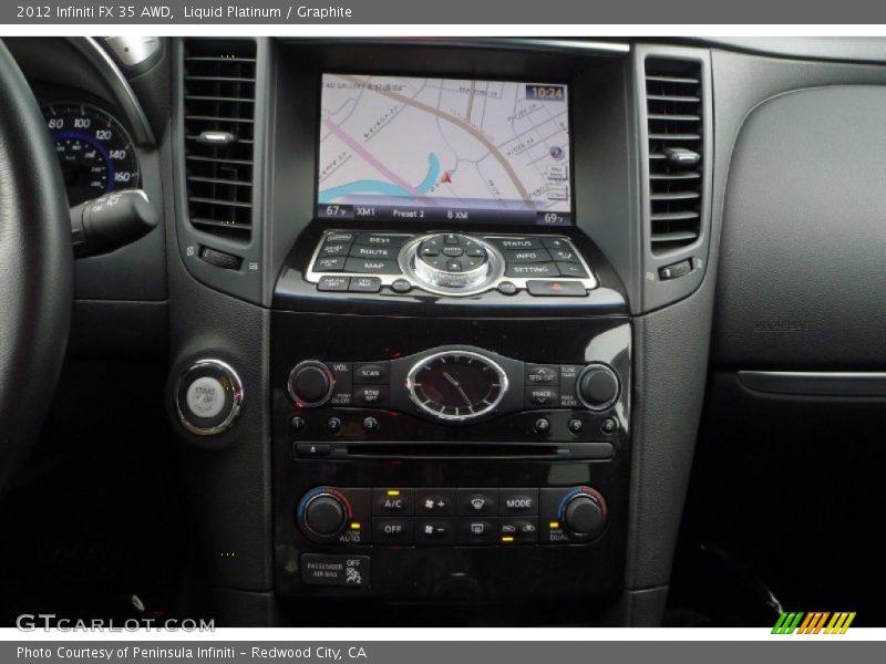 Liquid Platinum / Graphite 2012 Infiniti FX 35 AWD