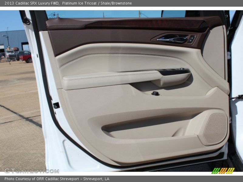 Platinum Ice Tricoat / Shale/Brownstone 2013 Cadillac SRX Luxury FWD
