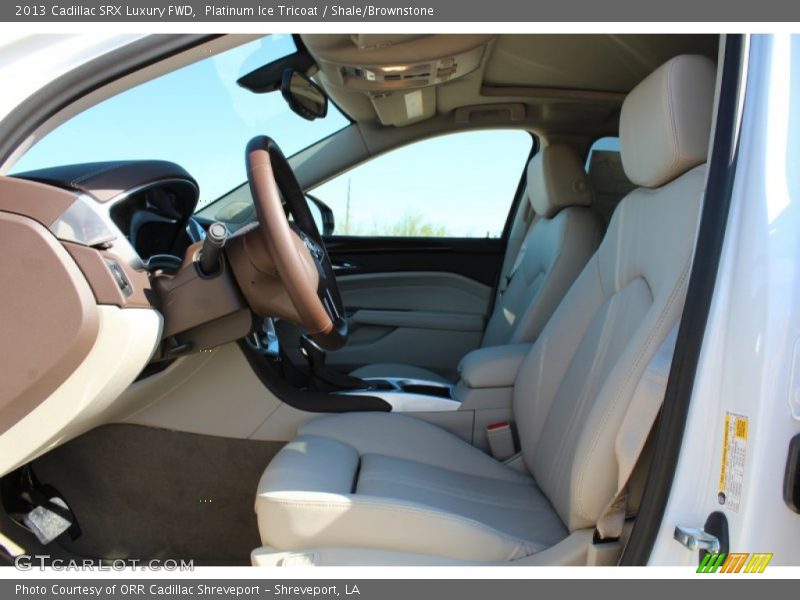 Platinum Ice Tricoat / Shale/Brownstone 2013 Cadillac SRX Luxury FWD