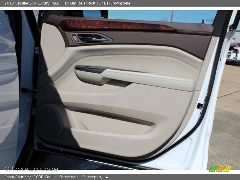 Platinum Ice Tricoat / Shale/Brownstone 2013 Cadillac SRX Luxury FWD