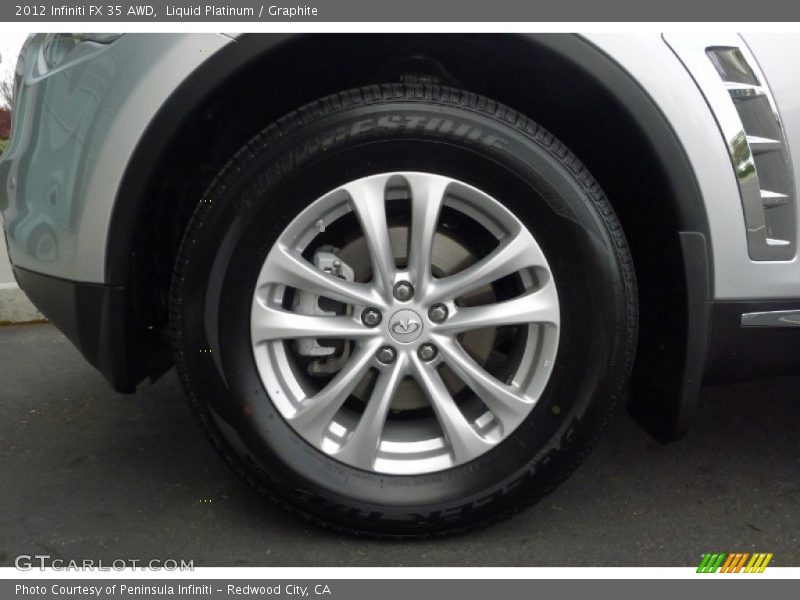 Liquid Platinum / Graphite 2012 Infiniti FX 35 AWD