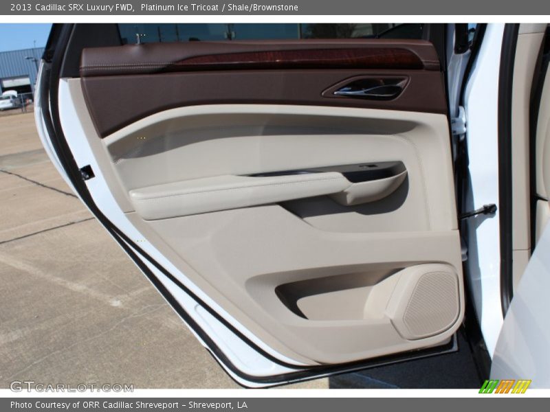 Platinum Ice Tricoat / Shale/Brownstone 2013 Cadillac SRX Luxury FWD
