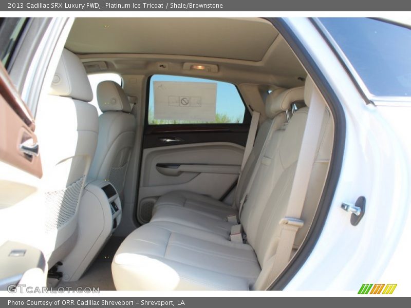 Platinum Ice Tricoat / Shale/Brownstone 2013 Cadillac SRX Luxury FWD
