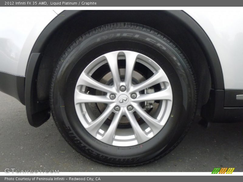 Liquid Platinum / Graphite 2012 Infiniti FX 35 AWD