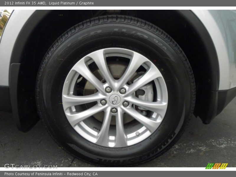 Liquid Platinum / Graphite 2012 Infiniti FX 35 AWD