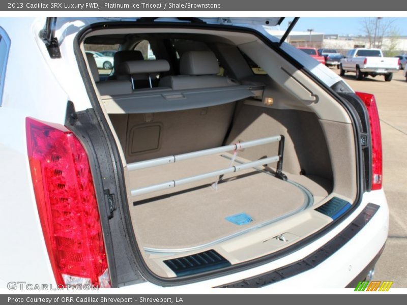 Platinum Ice Tricoat / Shale/Brownstone 2013 Cadillac SRX Luxury FWD