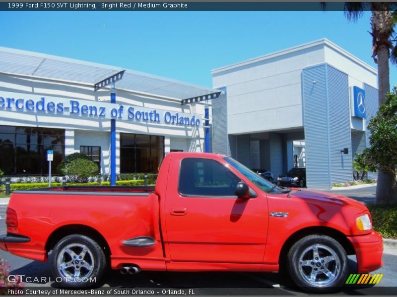 Bright Red / Medium Graphite 1999 Ford F150 SVT Lightning