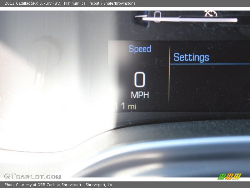 Platinum Ice Tricoat / Shale/Brownstone 2013 Cadillac SRX Luxury FWD