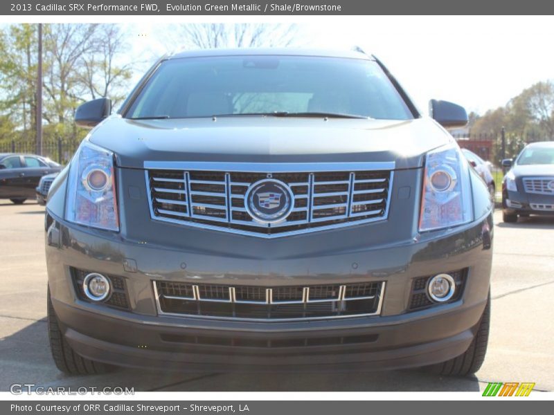 Evolution Green Metallic / Shale/Brownstone 2013 Cadillac SRX Performance FWD