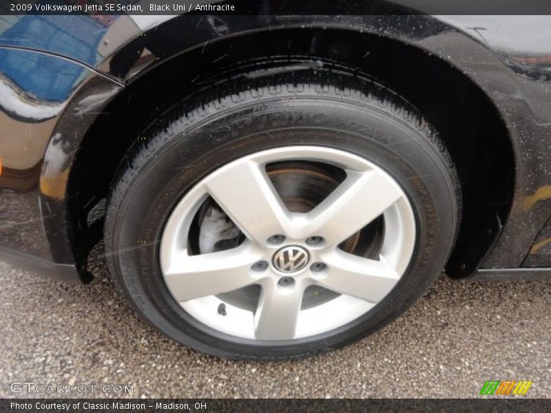 Black Uni / Anthracite 2009 Volkswagen Jetta SE Sedan