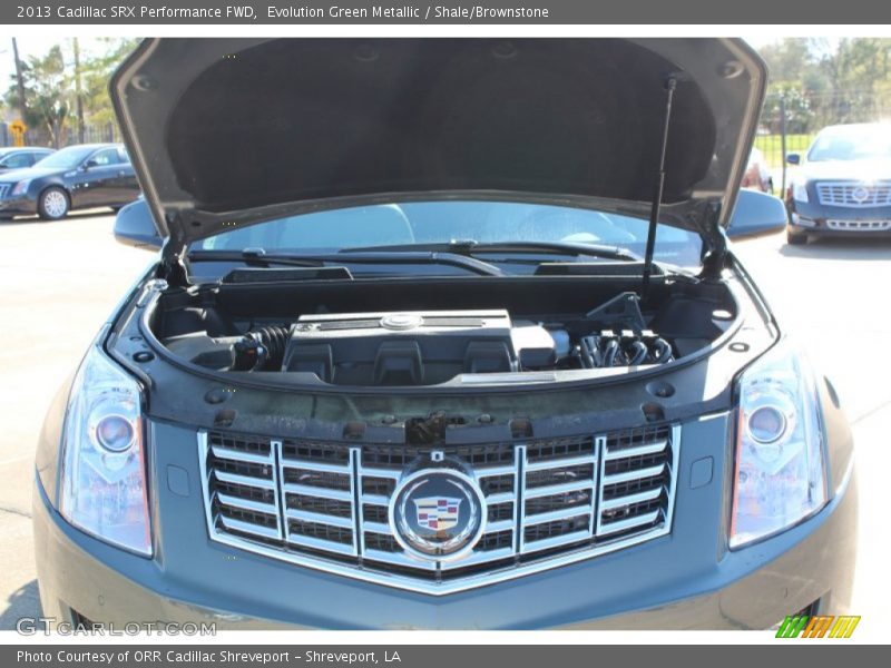 Evolution Green Metallic / Shale/Brownstone 2013 Cadillac SRX Performance FWD