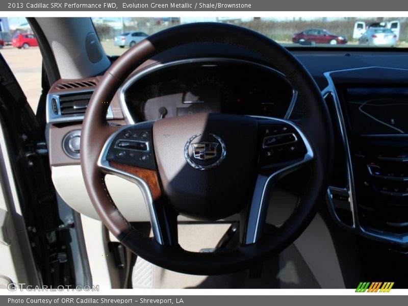Evolution Green Metallic / Shale/Brownstone 2013 Cadillac SRX Performance FWD