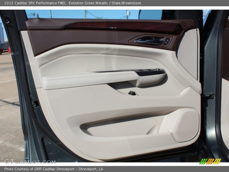 Evolution Green Metallic / Shale/Brownstone 2013 Cadillac SRX Performance FWD