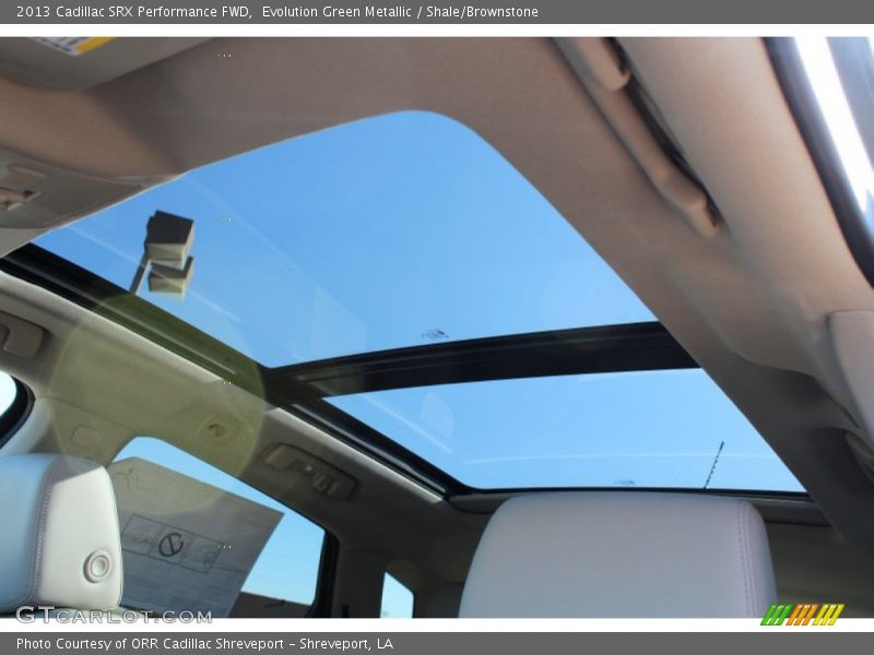 Evolution Green Metallic / Shale/Brownstone 2013 Cadillac SRX Performance FWD