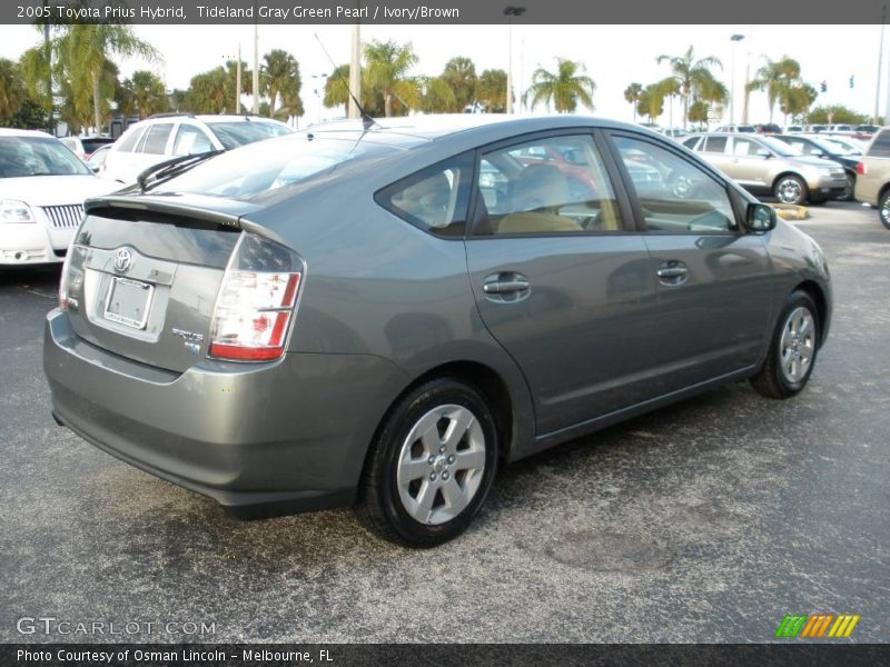 Tideland Gray Green Pearl / Ivory/Brown 2005 Toyota Prius Hybrid