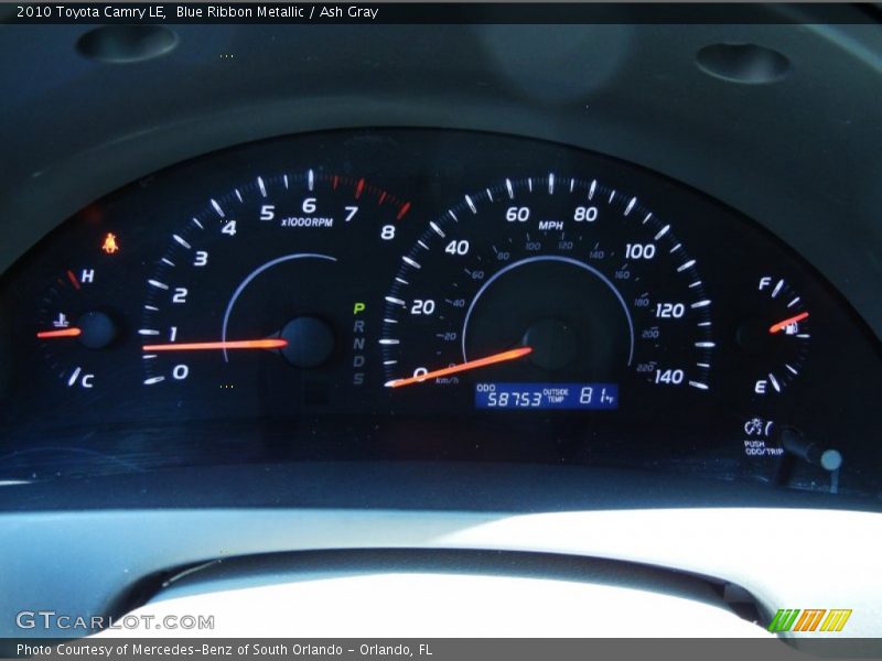 Blue Ribbon Metallic / Ash Gray 2010 Toyota Camry LE