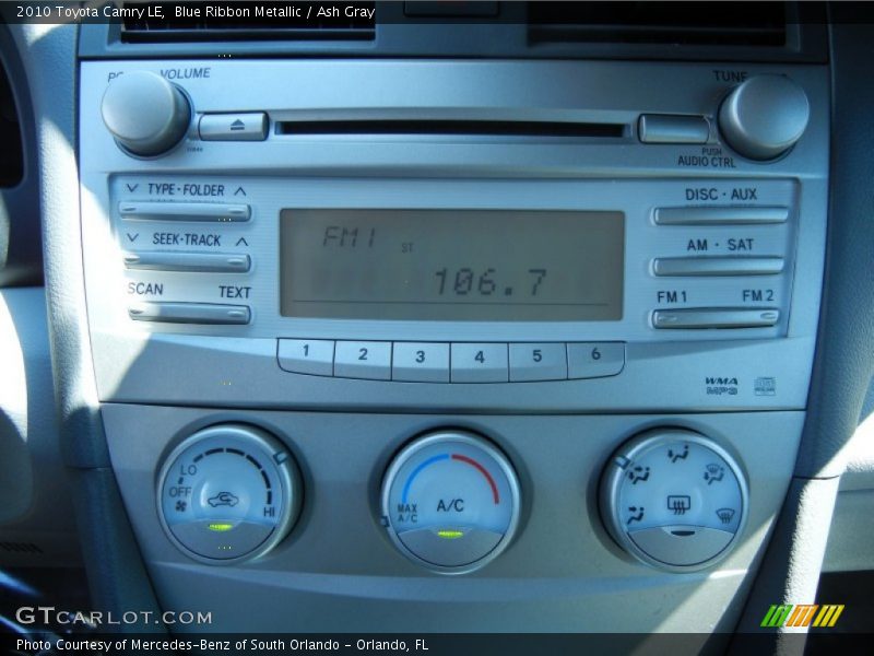 Blue Ribbon Metallic / Ash Gray 2010 Toyota Camry LE