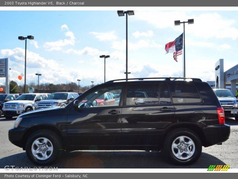 Black / Charcoal 2003 Toyota Highlander V6