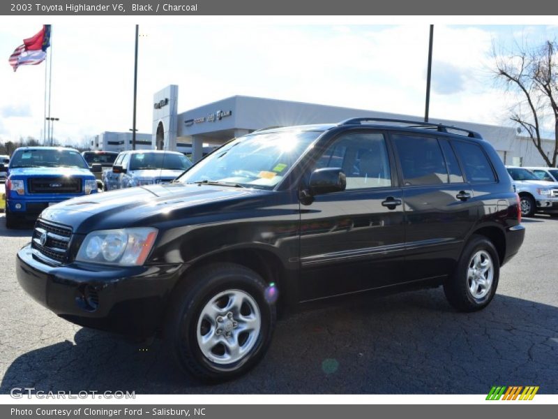 Black / Charcoal 2003 Toyota Highlander V6