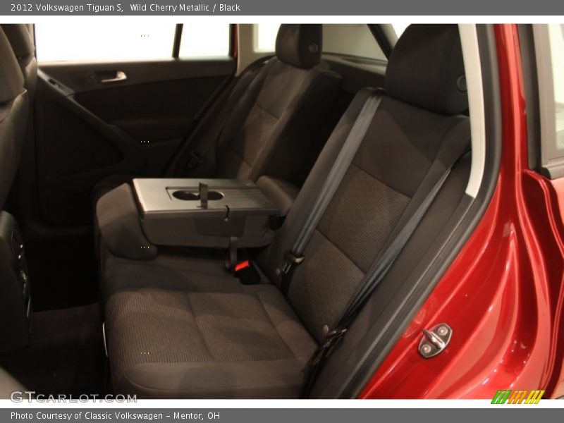 Wild Cherry Metallic / Black 2012 Volkswagen Tiguan S