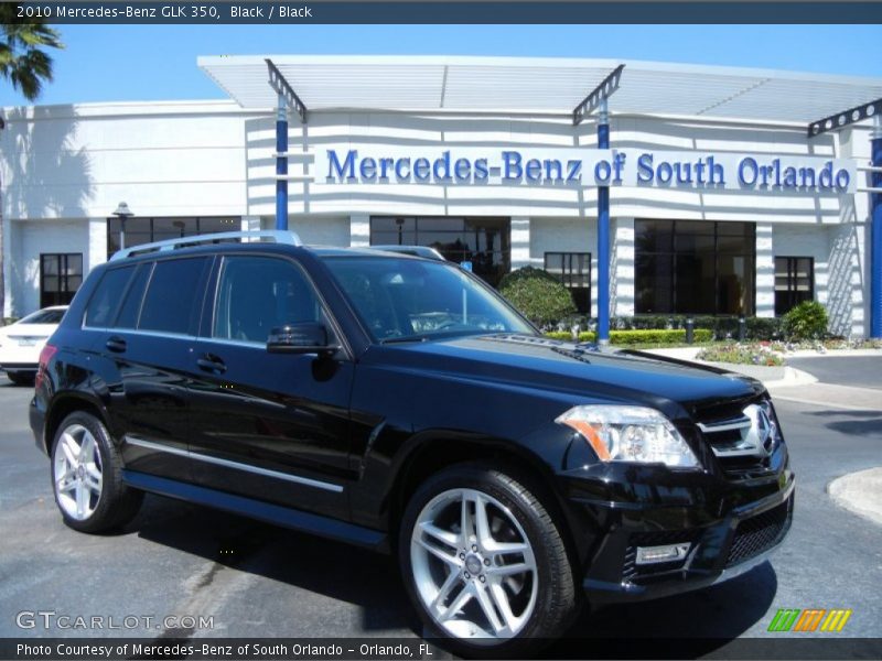 Black / Black 2010 Mercedes-Benz GLK 350