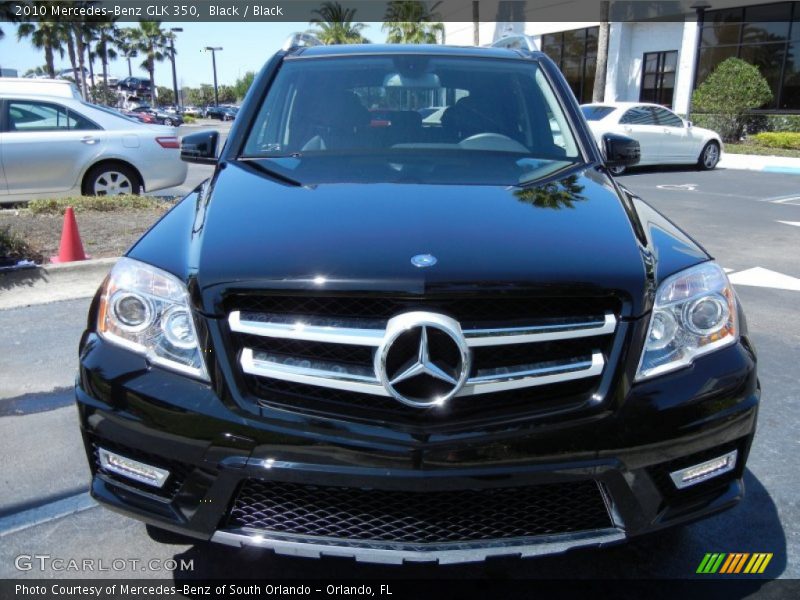 Black / Black 2010 Mercedes-Benz GLK 350