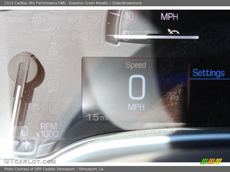 Evolution Green Metallic / Shale/Brownstone 2013 Cadillac SRX Performance FWD