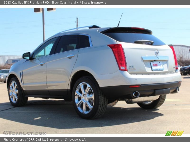 Silver Coast Metallic / Shale/Brownstone 2013 Cadillac SRX Premium FWD