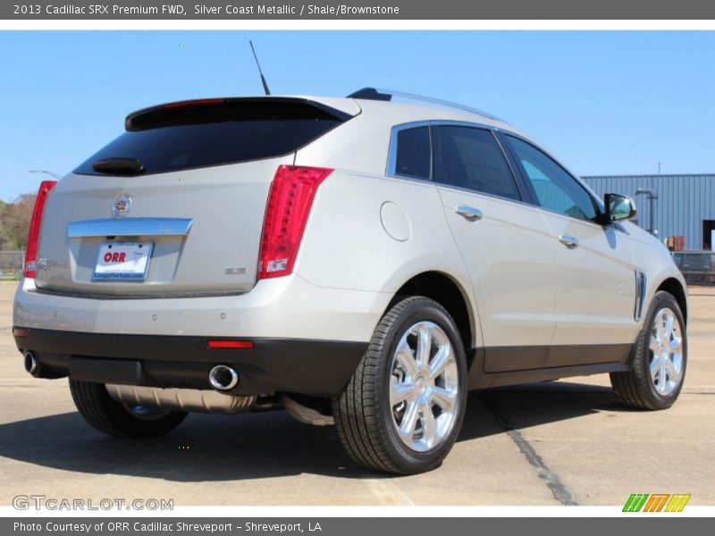 Silver Coast Metallic / Shale/Brownstone 2013 Cadillac SRX Premium FWD