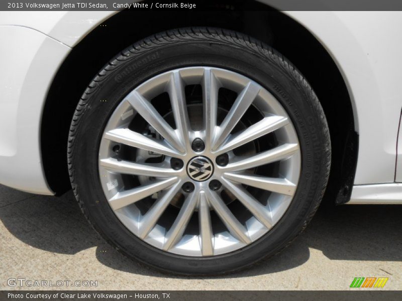 Candy White / Cornsilk Beige 2013 Volkswagen Jetta TDI Sedan