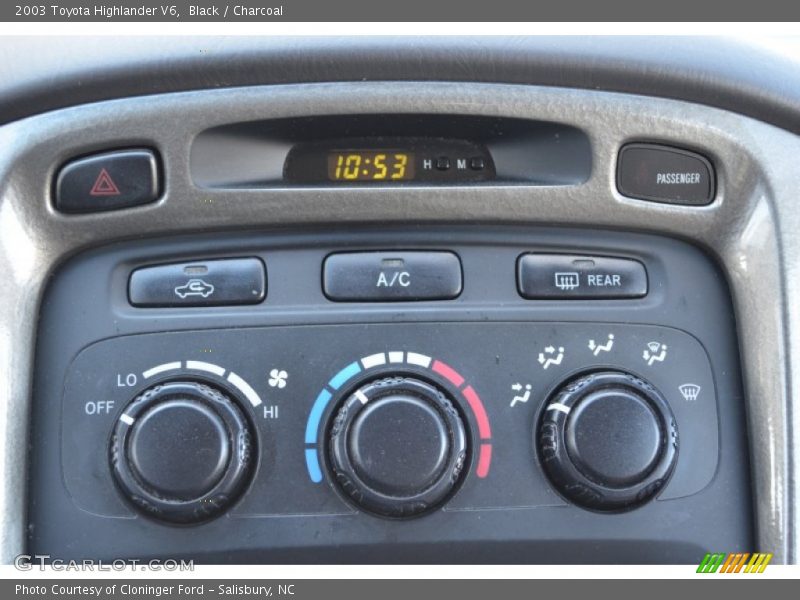 Controls of 2003 Highlander V6