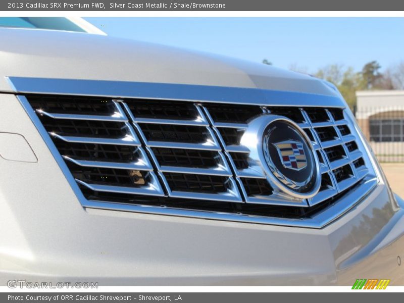 Silver Coast Metallic / Shale/Brownstone 2013 Cadillac SRX Premium FWD