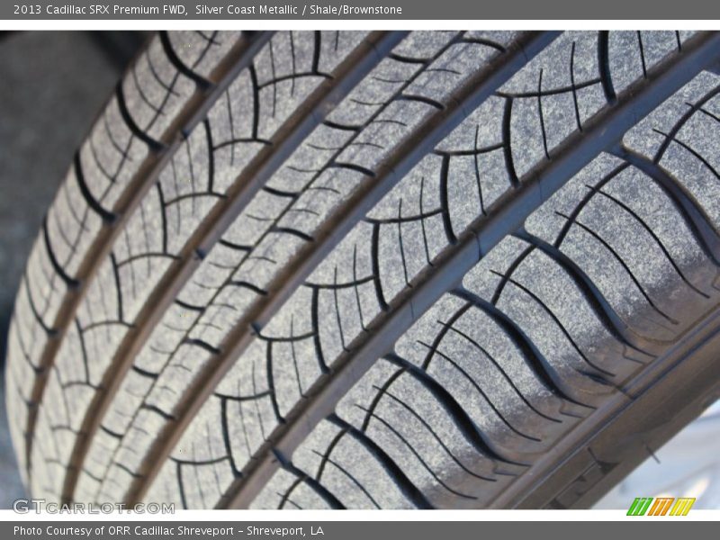 Silver Coast Metallic / Shale/Brownstone 2013 Cadillac SRX Premium FWD
