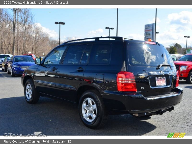 Black / Charcoal 2003 Toyota Highlander V6