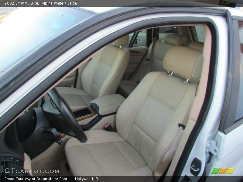 Alpine White / Beige 2002 BMW X5 3.0i