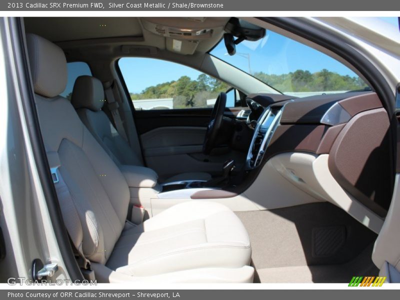 Silver Coast Metallic / Shale/Brownstone 2013 Cadillac SRX Premium FWD