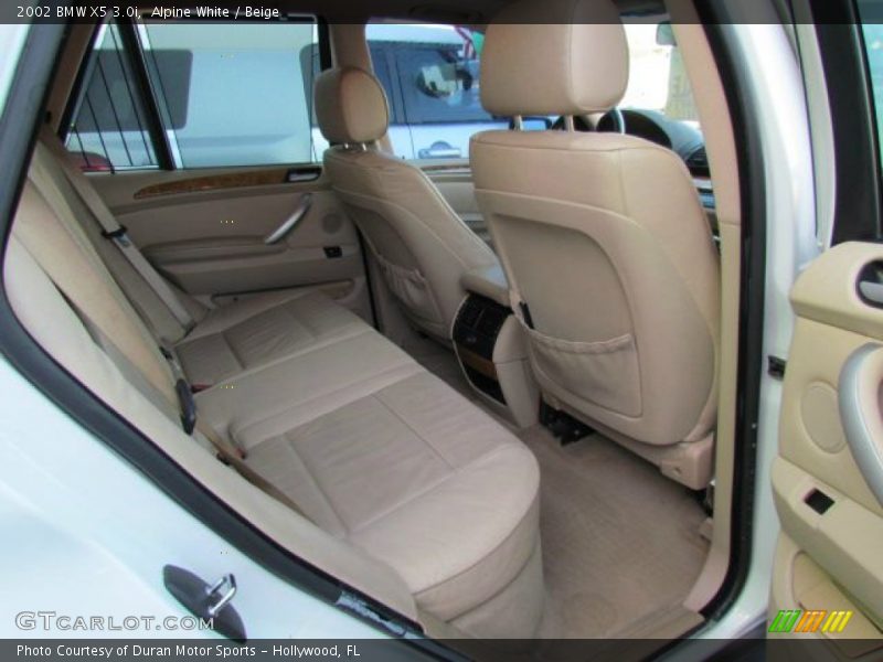 Alpine White / Beige 2002 BMW X5 3.0i