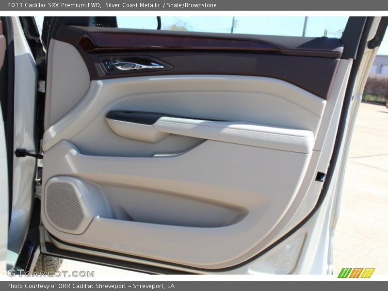 Silver Coast Metallic / Shale/Brownstone 2013 Cadillac SRX Premium FWD