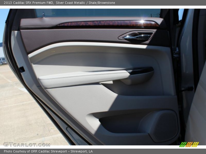 Silver Coast Metallic / Shale/Brownstone 2013 Cadillac SRX Premium FWD