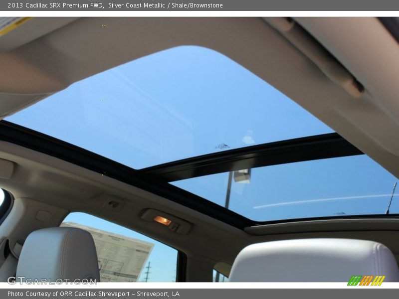 Silver Coast Metallic / Shale/Brownstone 2013 Cadillac SRX Premium FWD