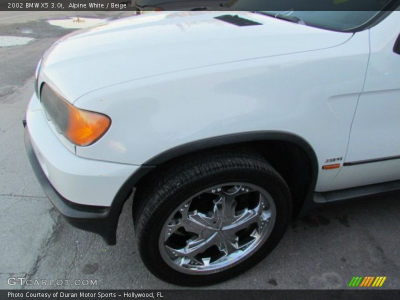 Alpine White / Beige 2002 BMW X5 3.0i