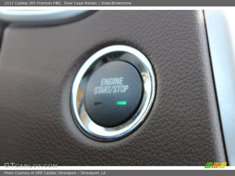 Silver Coast Metallic / Shale/Brownstone 2013 Cadillac SRX Premium FWD