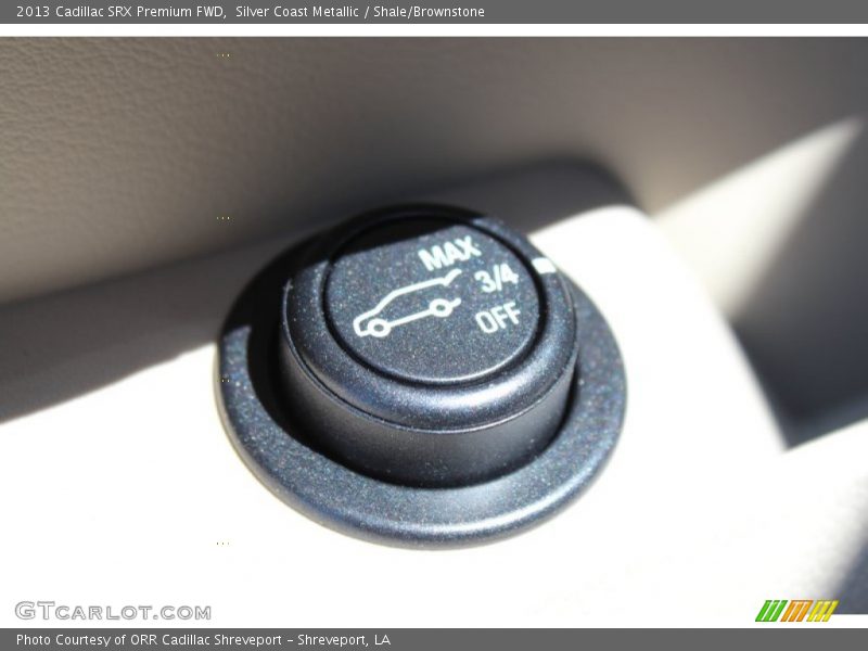 Silver Coast Metallic / Shale/Brownstone 2013 Cadillac SRX Premium FWD