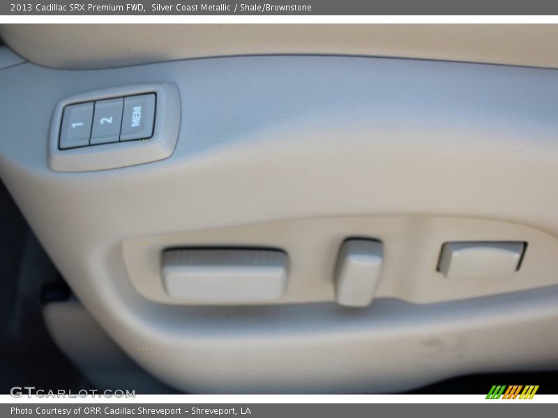 Silver Coast Metallic / Shale/Brownstone 2013 Cadillac SRX Premium FWD