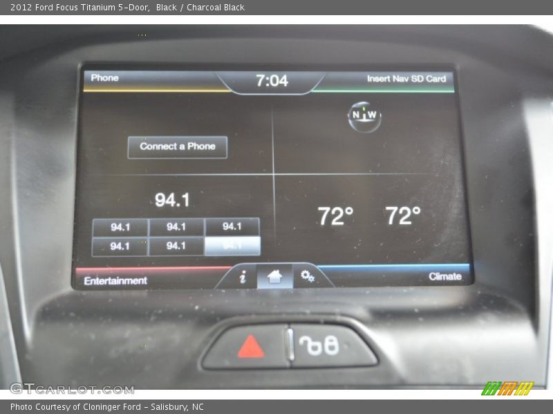 Black / Charcoal Black 2012 Ford Focus Titanium 5-Door