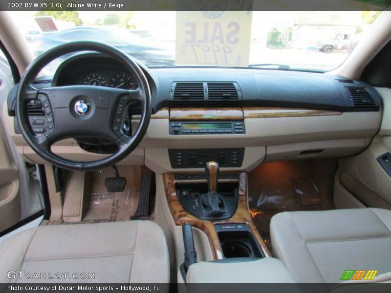 Alpine White / Beige 2002 BMW X5 3.0i