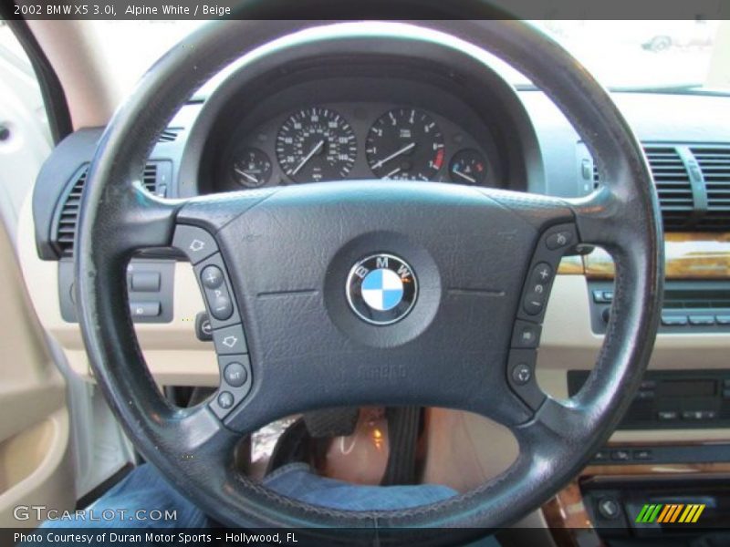 Alpine White / Beige 2002 BMW X5 3.0i