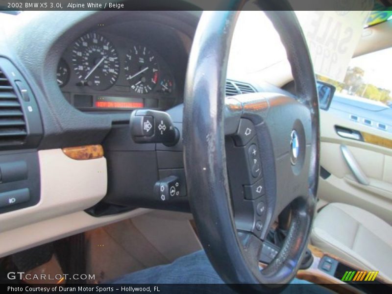 Alpine White / Beige 2002 BMW X5 3.0i