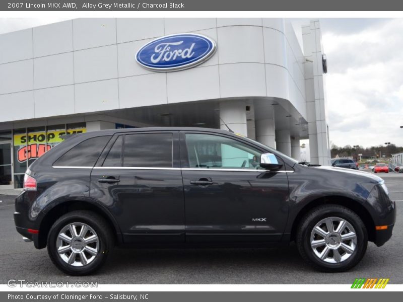 Alloy Grey Metallic / Charcoal Black 2007 Lincoln MKX AWD